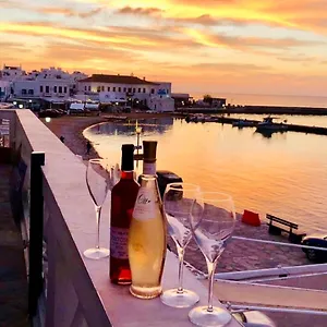 Mykonos Old Harbor Front With Balcony , Mykonos Town Greece